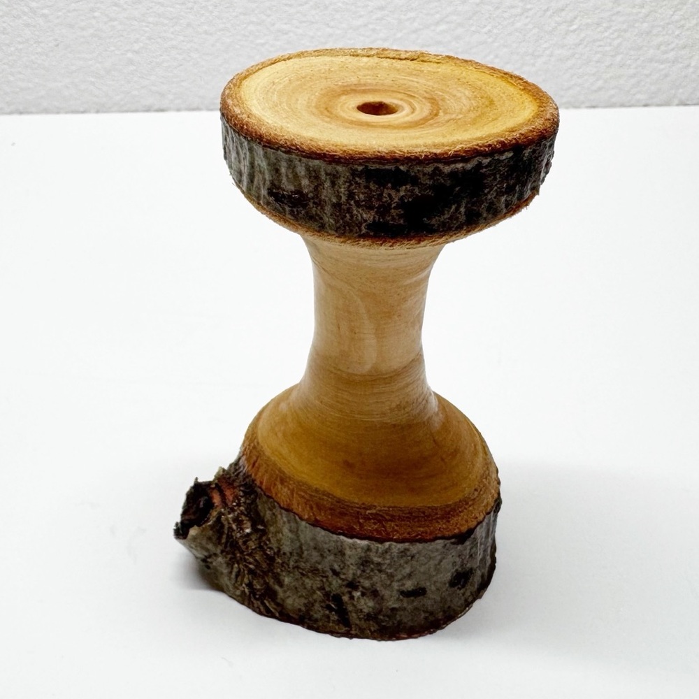 Hand Crafted Wood Spindle Bud Vase S3